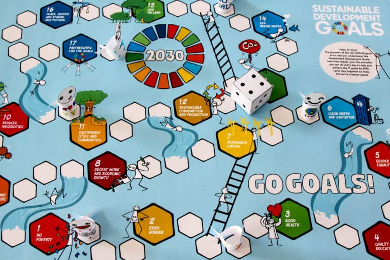 Board Game Go Goals! SDG board game